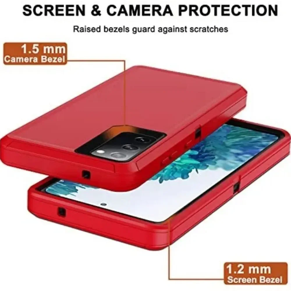 🔹️🔺️NIB Red RubCase w/Belt Clip For Samsung Galaxy Fe 5G